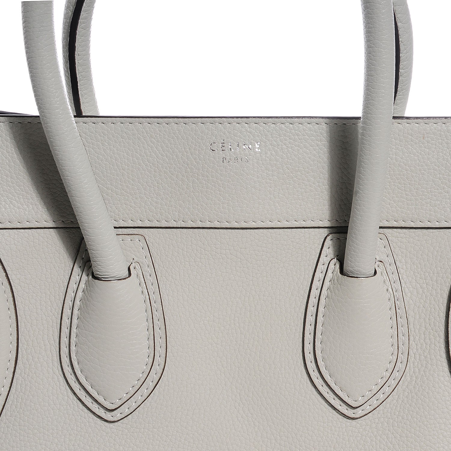 Celine Drummed Calfskin Mini Luggage Lune 6 of 9