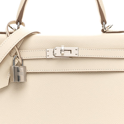 Hermes Epsom Kelly Sellier 25 Craie 8 of 11
