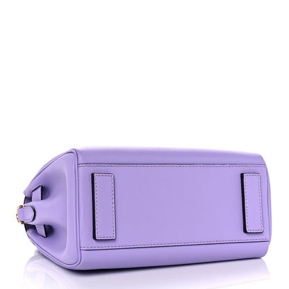 Versace Calfskin Medium La Medusa Top Handle Handbag Lilac 4 of 8