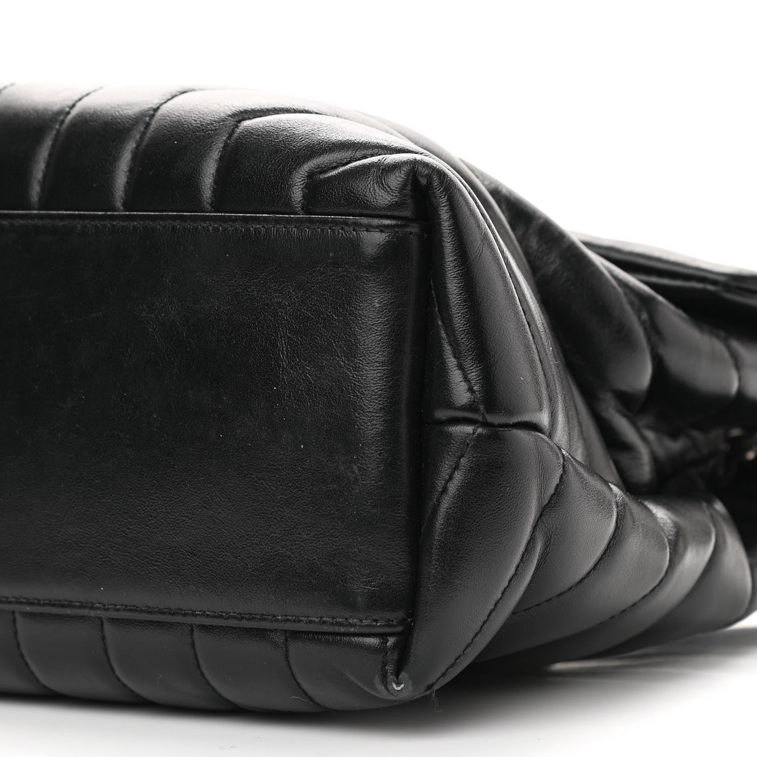 Saint Laurent Calfskin Y Quilted Monogram Medium Loulou Chain Satchel Black 11 of 12
