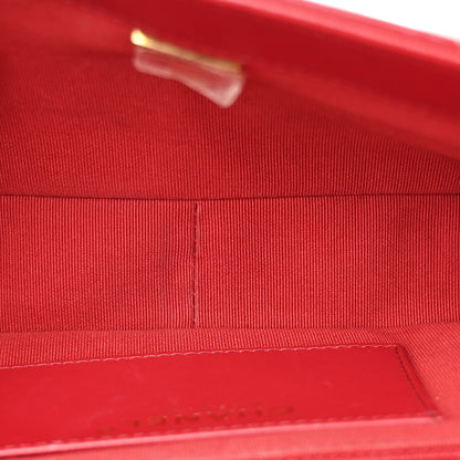 Chanel Shiny Lambskin Quilted Multi Stand Flap Dark Red 5 of 12