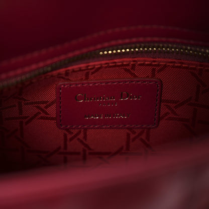 Christian Dior Lambskin Cannage Small My ABCDior Lady Dior Red 6 of 12