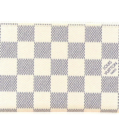 Louis Vuitton Damier Azur Clemence Wallet Rose Ballerine 7 of 7