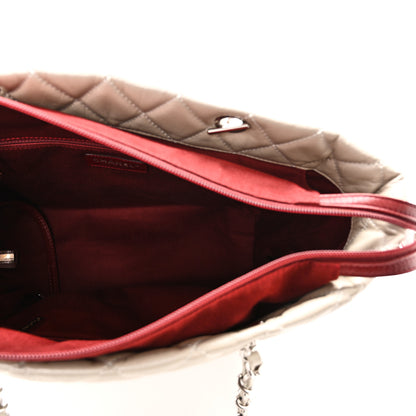 Chanel Iridescent Aged Calfskin Quilted Large Cotton Club Tote Pearl 5 of 10