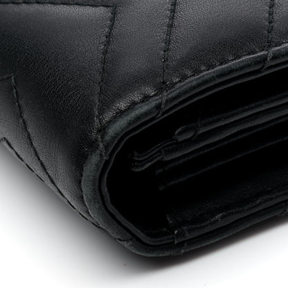 Gucci Calfskin Matelasse GG Marmont Continental Wallet Black 8 of 8