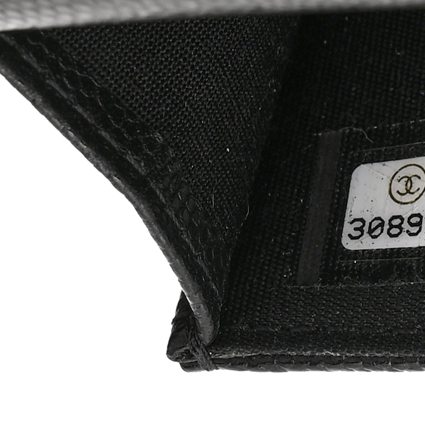 Caviar Quilted My Everything Belt Flap Card Holder Black