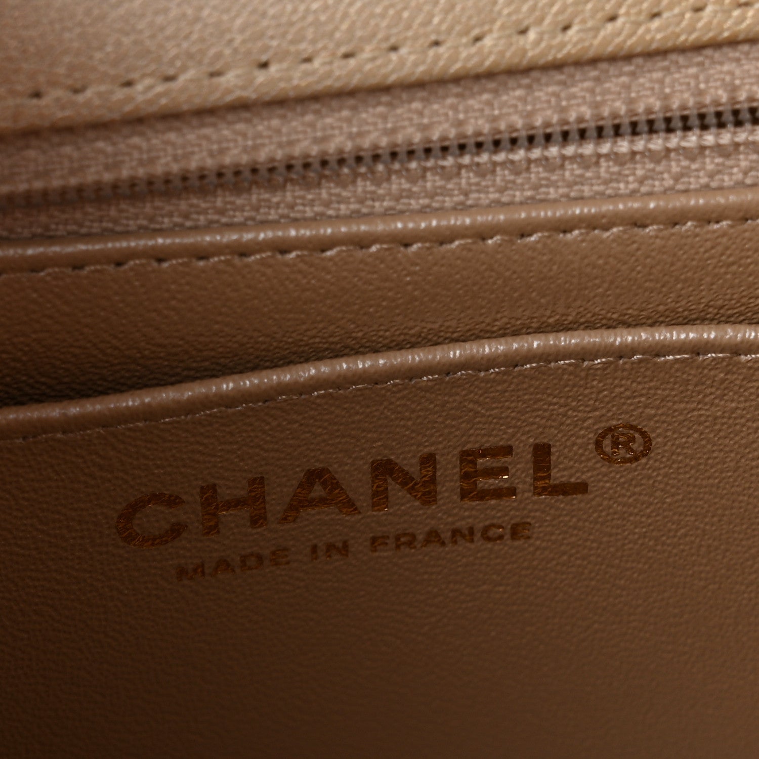 Chanel Metallic Goatskin Quilted Mini Rectangular Flap Gold 5 of 10