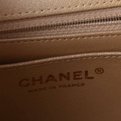 Chanel Metallic Goatskin Quilted Mini Rectangular Flap Gold 5 of 10