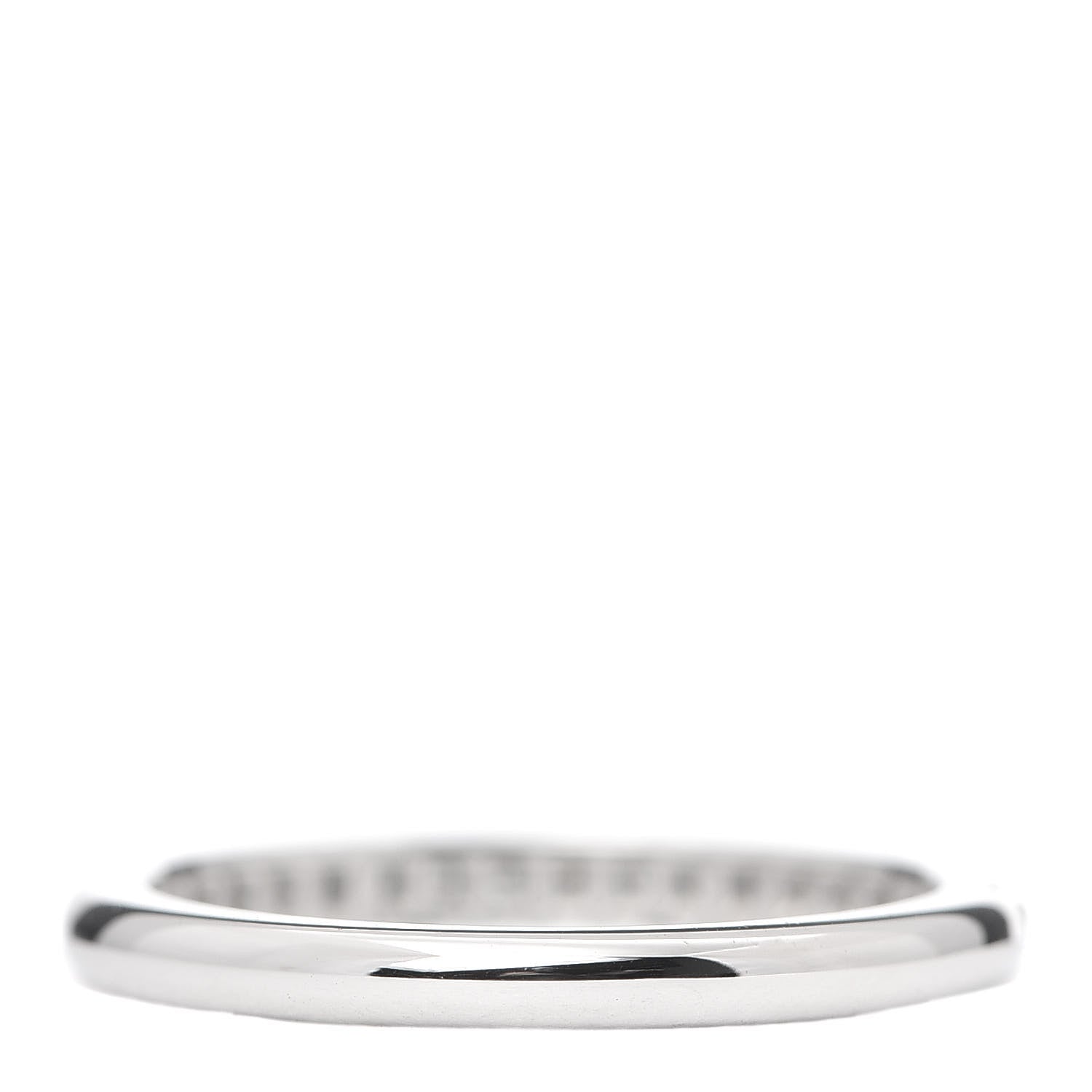 Tiffany Platinum Diamond .17ctw Soleste Half Eternity Band Ring 49 5 3 of 4