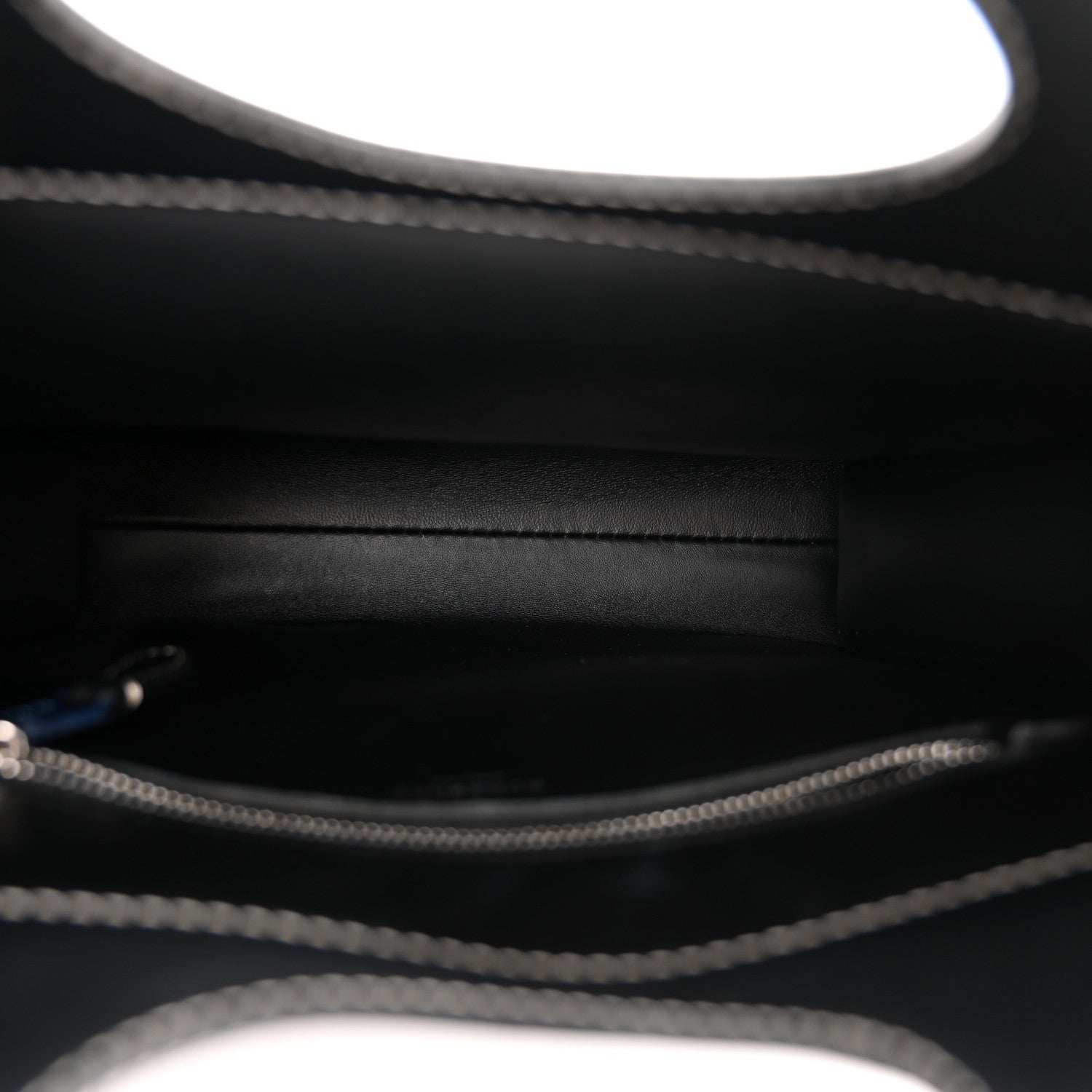 Burberry Smooth Calfskin Topstitched Mini Pocket Bag Black 5 of 9