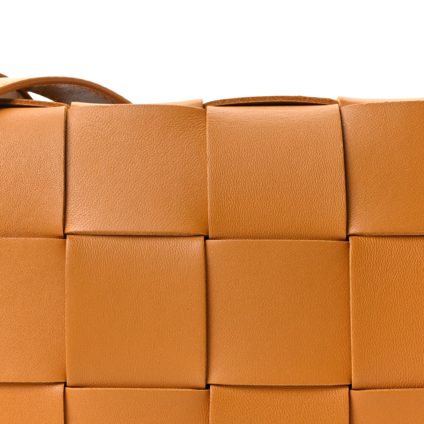 Lambskin Maxi Intrecciato Small Cassette Crossbody Bag Clay