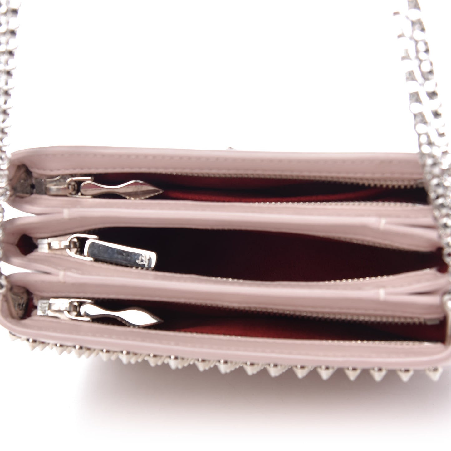Calfskin Spiked Tribouli Crossbody Ballerina