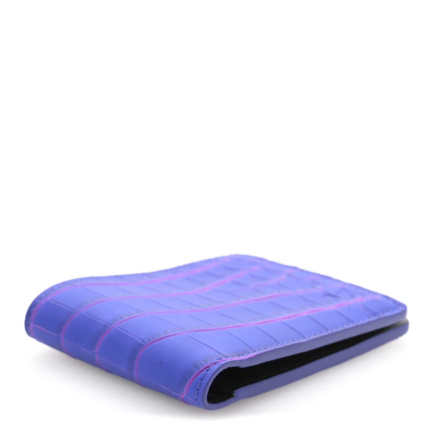 Crocodile Multiple Wallet Blue Rose