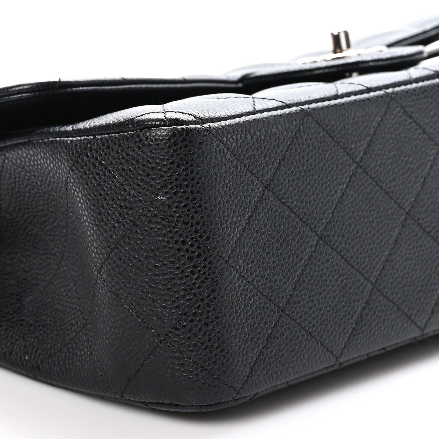 Chanel Caviar Quilted Jumbo Double Flap Black 9 of 10