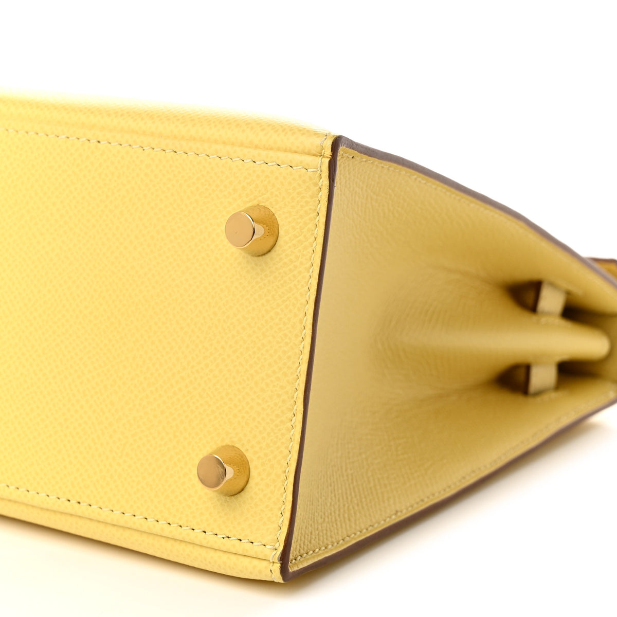 Hermes Epsom Kelly Sellier 25 Jaune Poussin 18 of 19