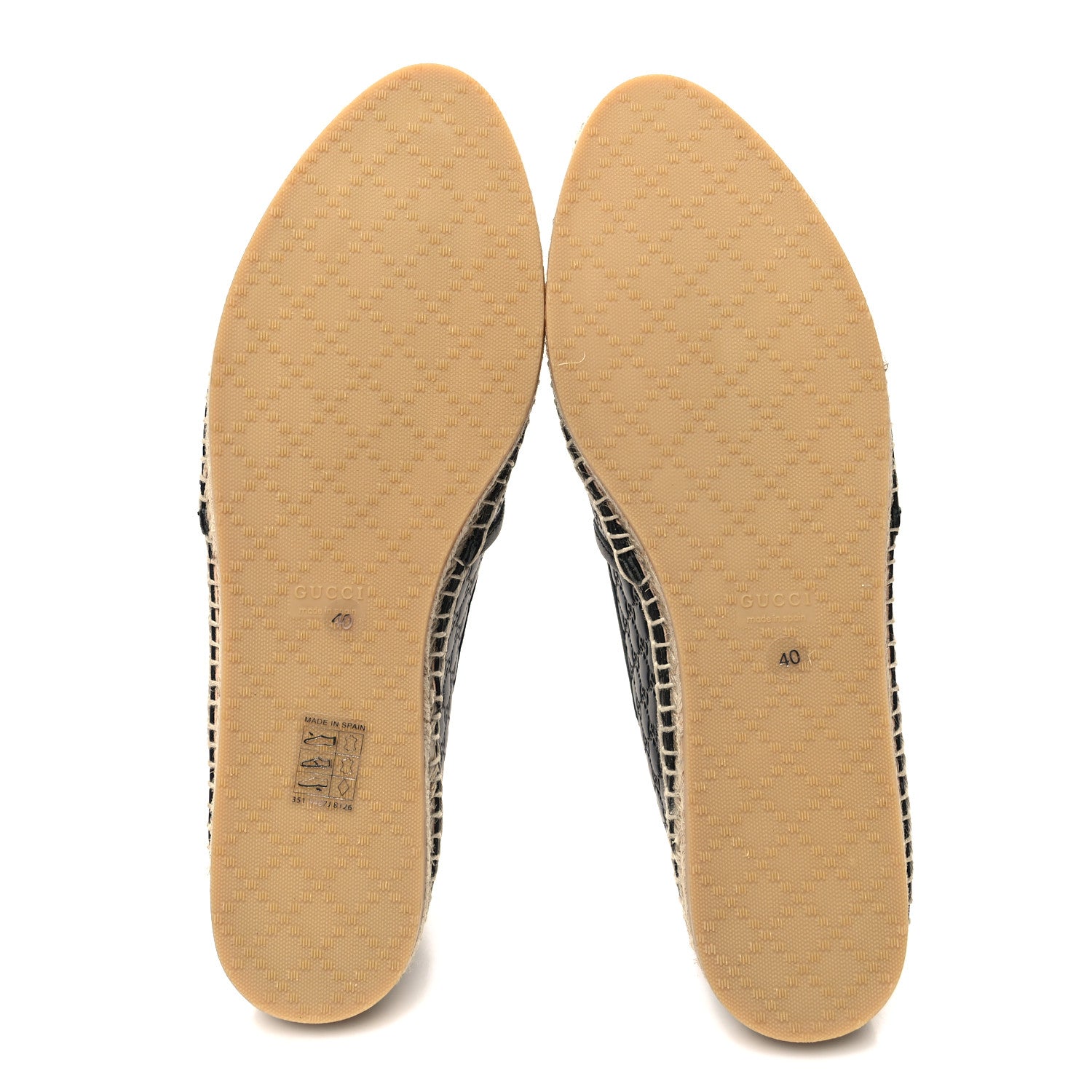 Gucci Microguccissima Signature Espadrilles 40 Black 5 of 8