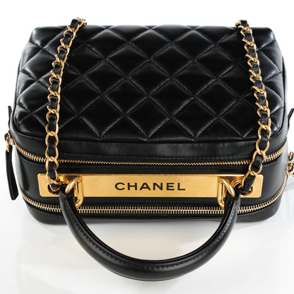 Chanel Lambskin Quilted Small Trendy CC Bowling Bag Black 5 of 8