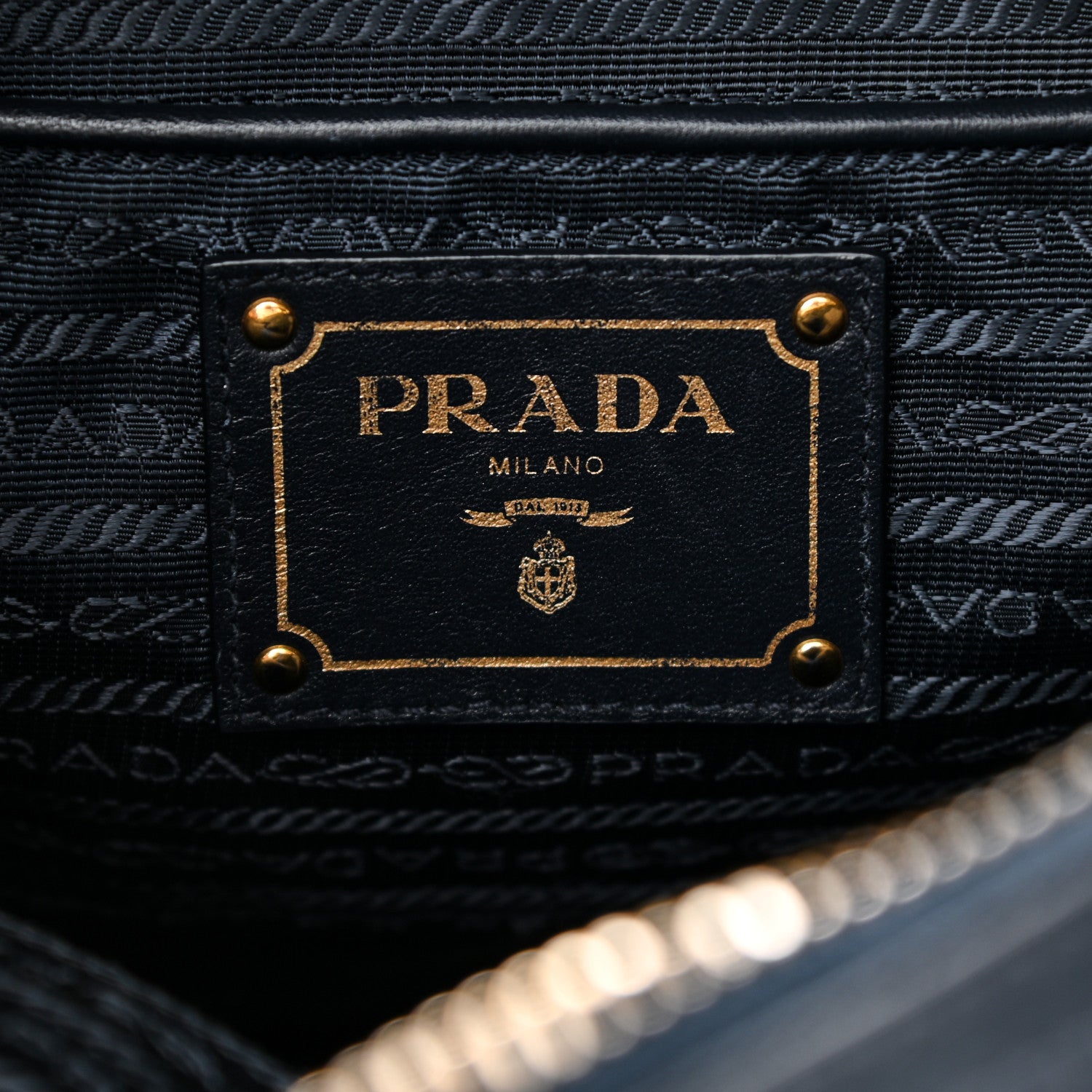 Prada Tessuto Nylon Soft Calf Tote Baltico 5 of 13