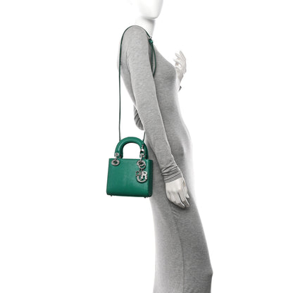 Christian Dior Lizard Swarovski Crystal Mini Lady Dior Green 2 of 11