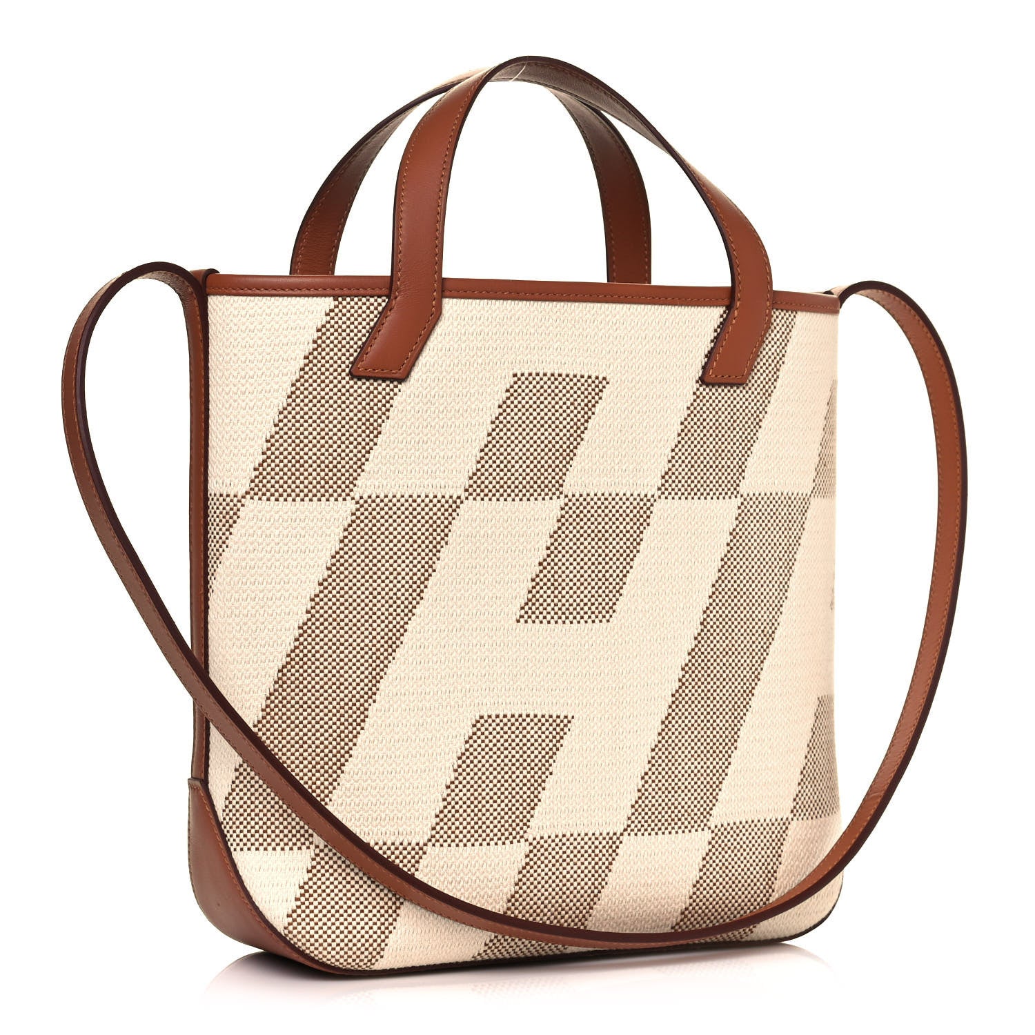 Hermes Swift Toile H Cabas H En Biais 27 Ecru Naturel Gold 3 of 9