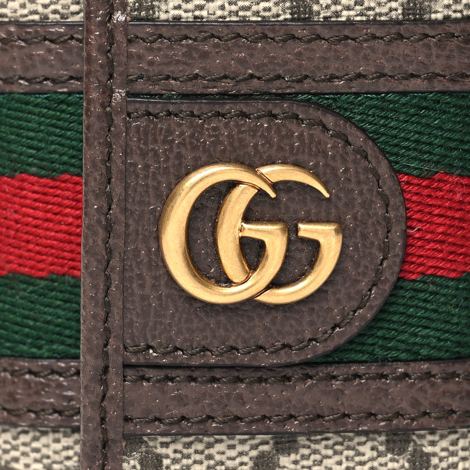 Gucci GG Supreme Monogram Web Ophidia 6 Key Holder Case Beige New Acero 8 of 11