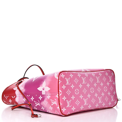 Louis Vuitton Monogram Escale Neverfull MM Rouge 4 of 11