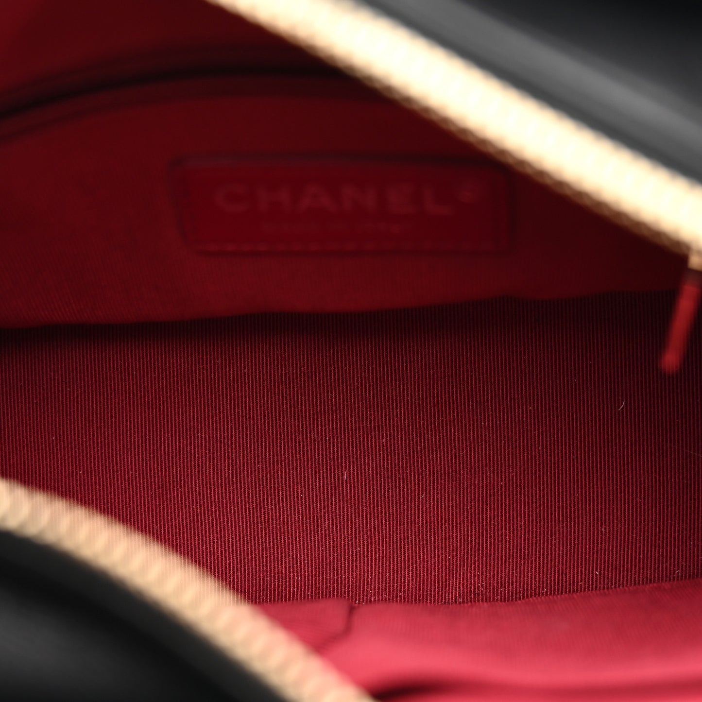 Aged Calfskin Quilted Small Gabrielle Logo Hobo Black