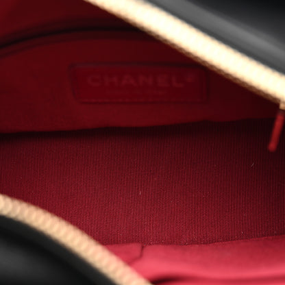 Chanel Aged Calfskin Quilted Small Gabrielle Logo Hobo Black 5 of 10