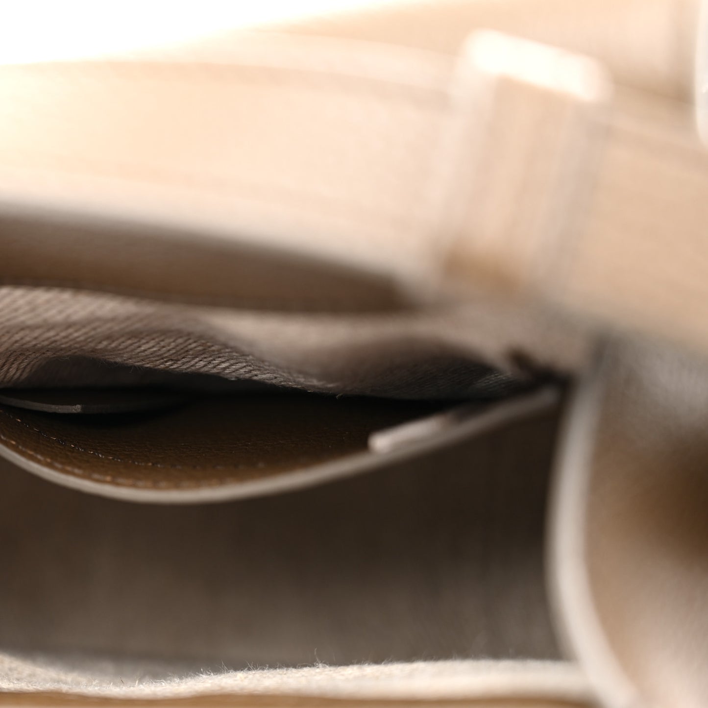 Grained Calfskin Small Marcie Saddle Bag Dark Khaki