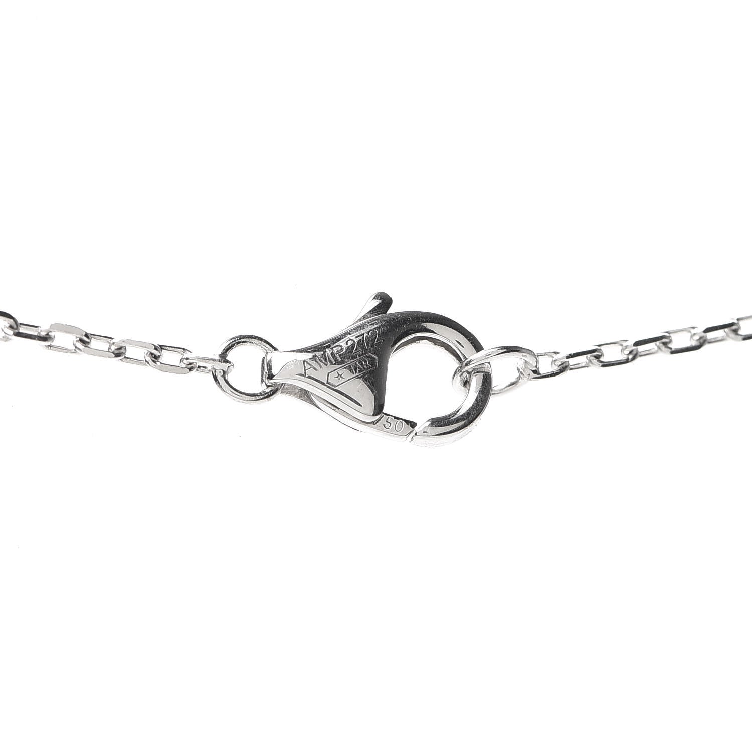Cartier 18K White Gold Diamond Juste Un Clou Necklace 5 of 6