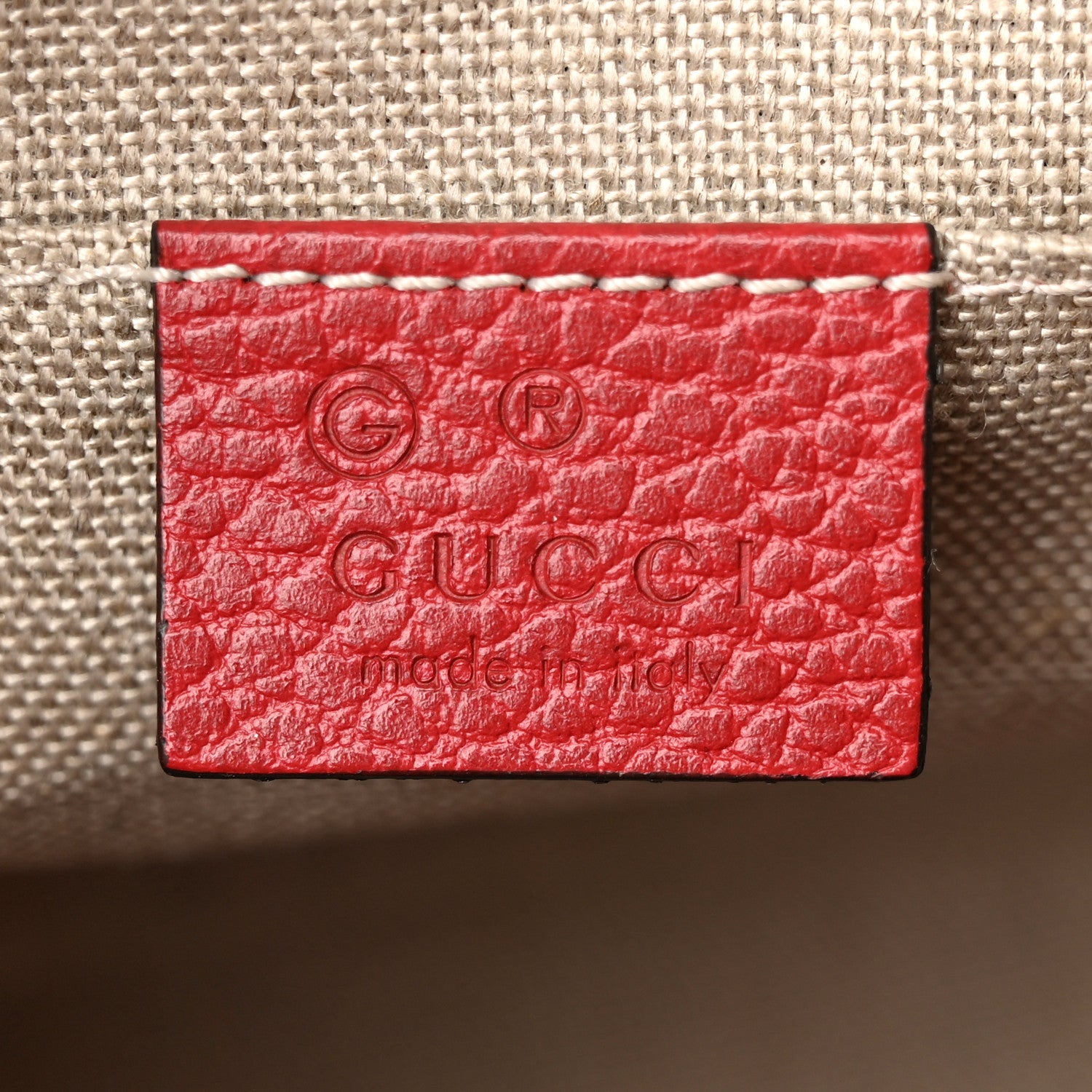 Gucci Monogram Mini Bree Messenger Bag Red 6 of 14