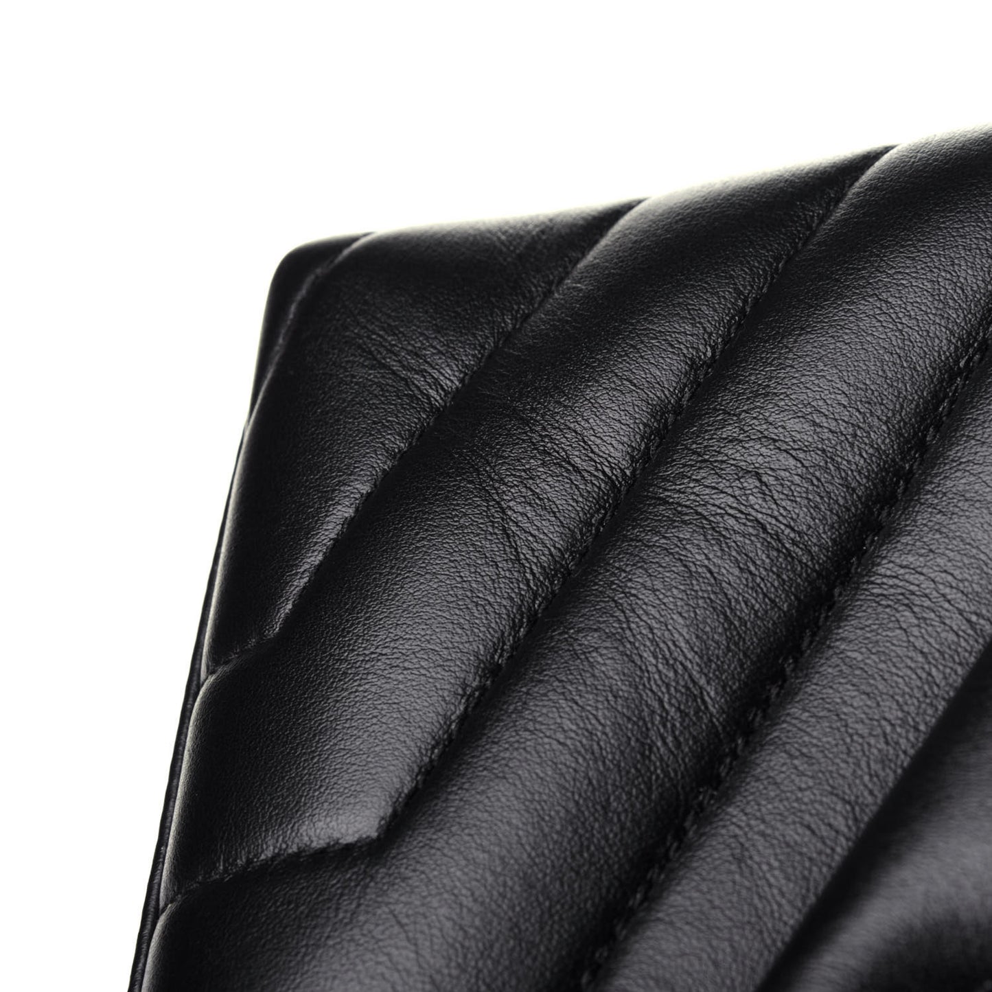 Calfskin Y Quilted Monogram Small Loulou Chain Satchel Black