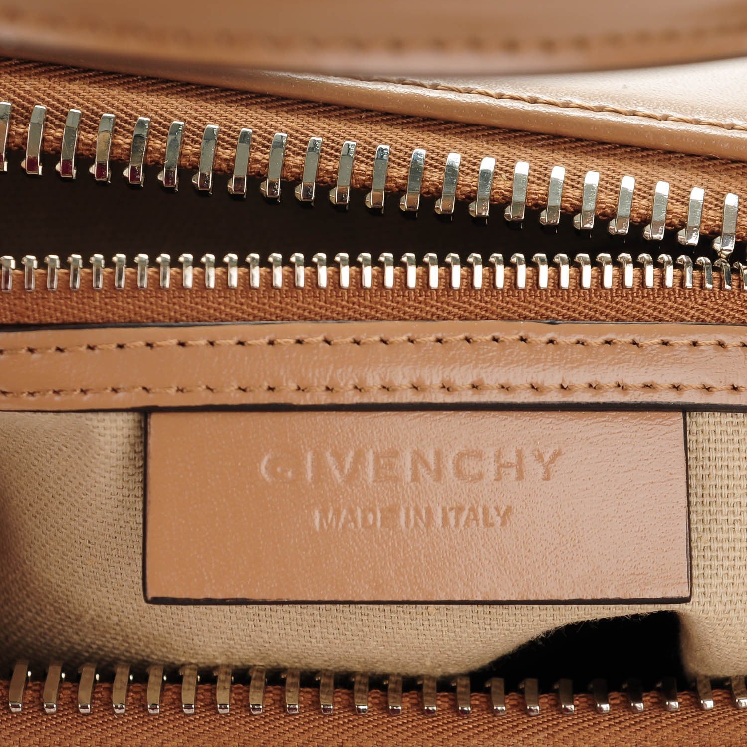 Givenchy Shiny Lord Calfskin Small Antigona Dark Beige 6 of 7