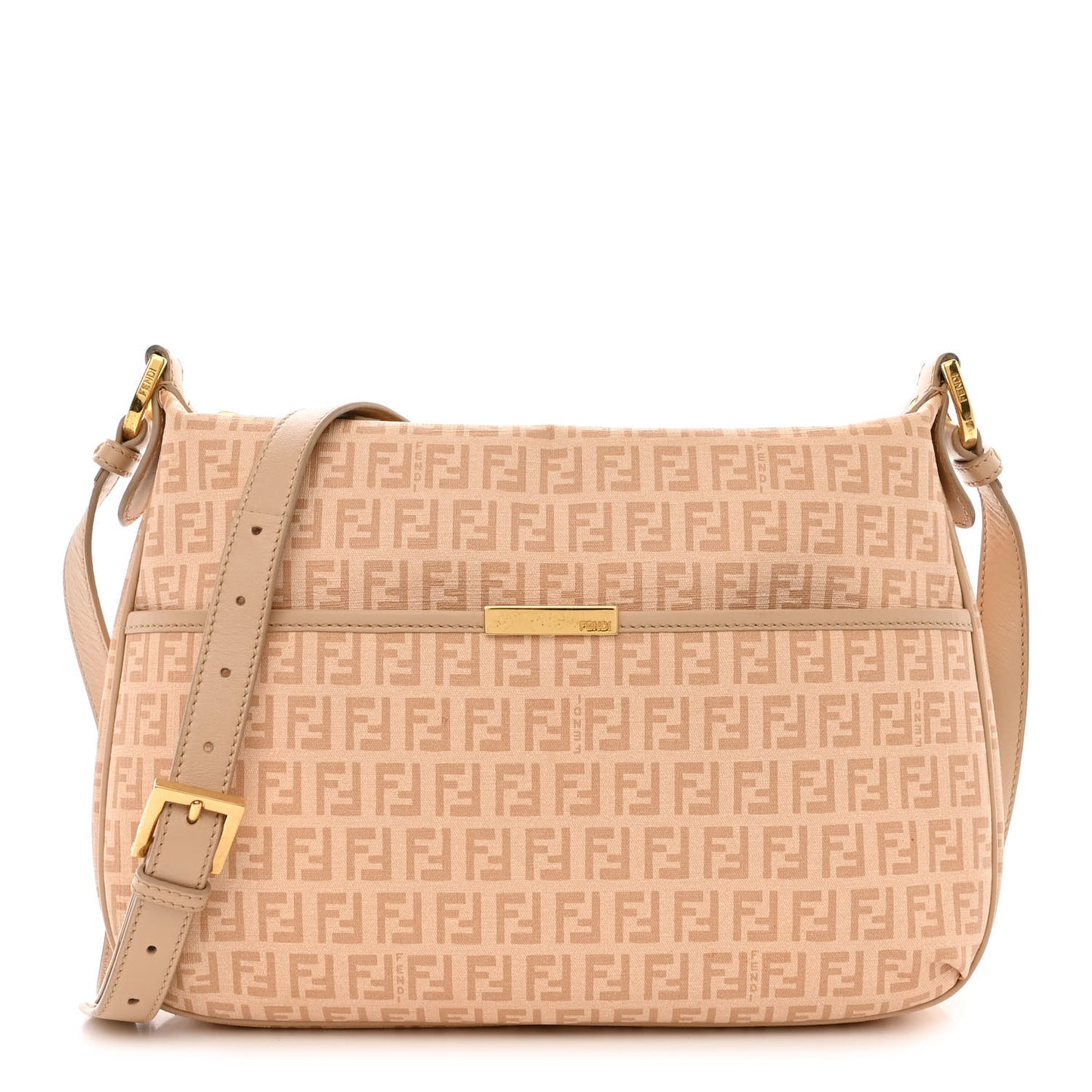 Zucchino Spalmati Vitello Messenger Bag Vacchetta Camelia