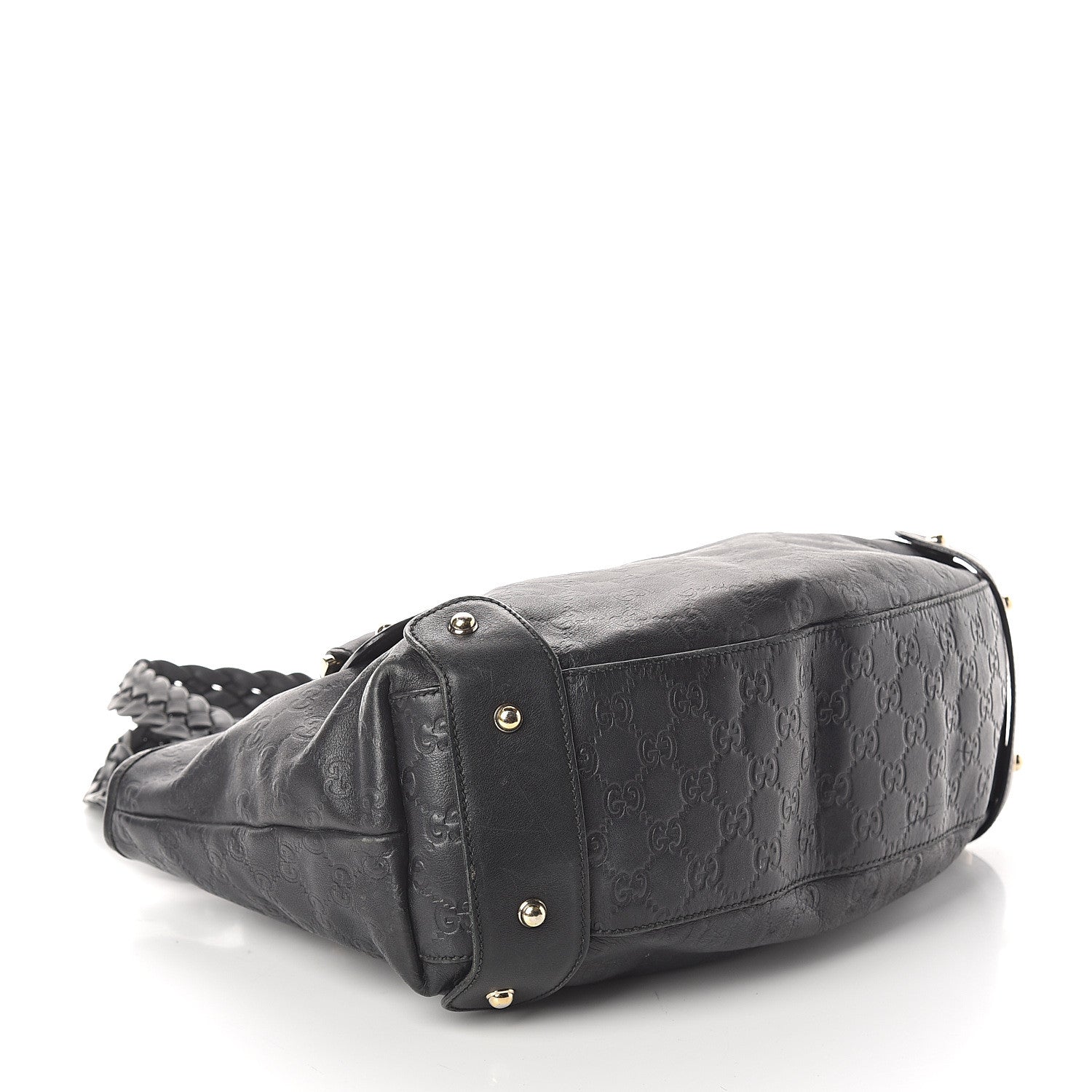 Gucci Guccissima Small Pelham Shoulder Bag Black 3 of 5