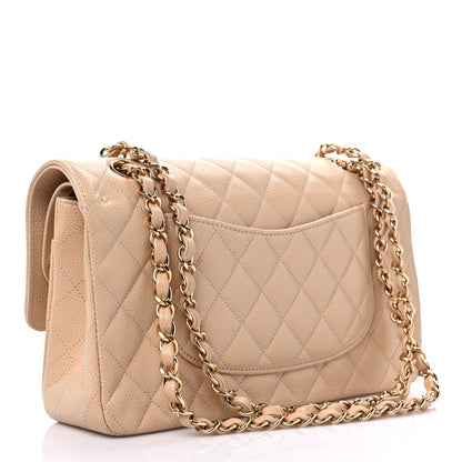 Chanel Caviar Quilted Medium Double Flap Beige 3 of 12
