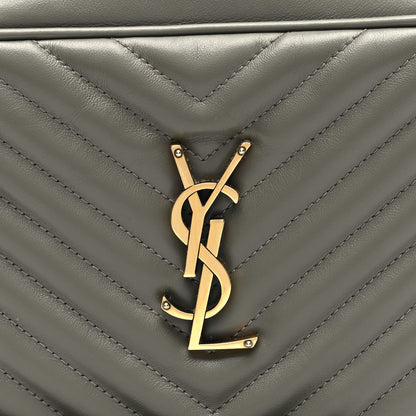 Saint Laurent Calfskin Matelasse Monogram Lou Camera Bag Fog 7 of 9