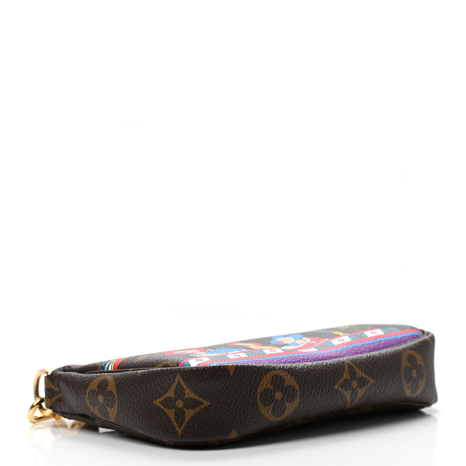 Louis Vuitton Monogram 2020 Christmas Animation Bumper Cars Mini Pochette Accessories Coquelicot 4 of 7