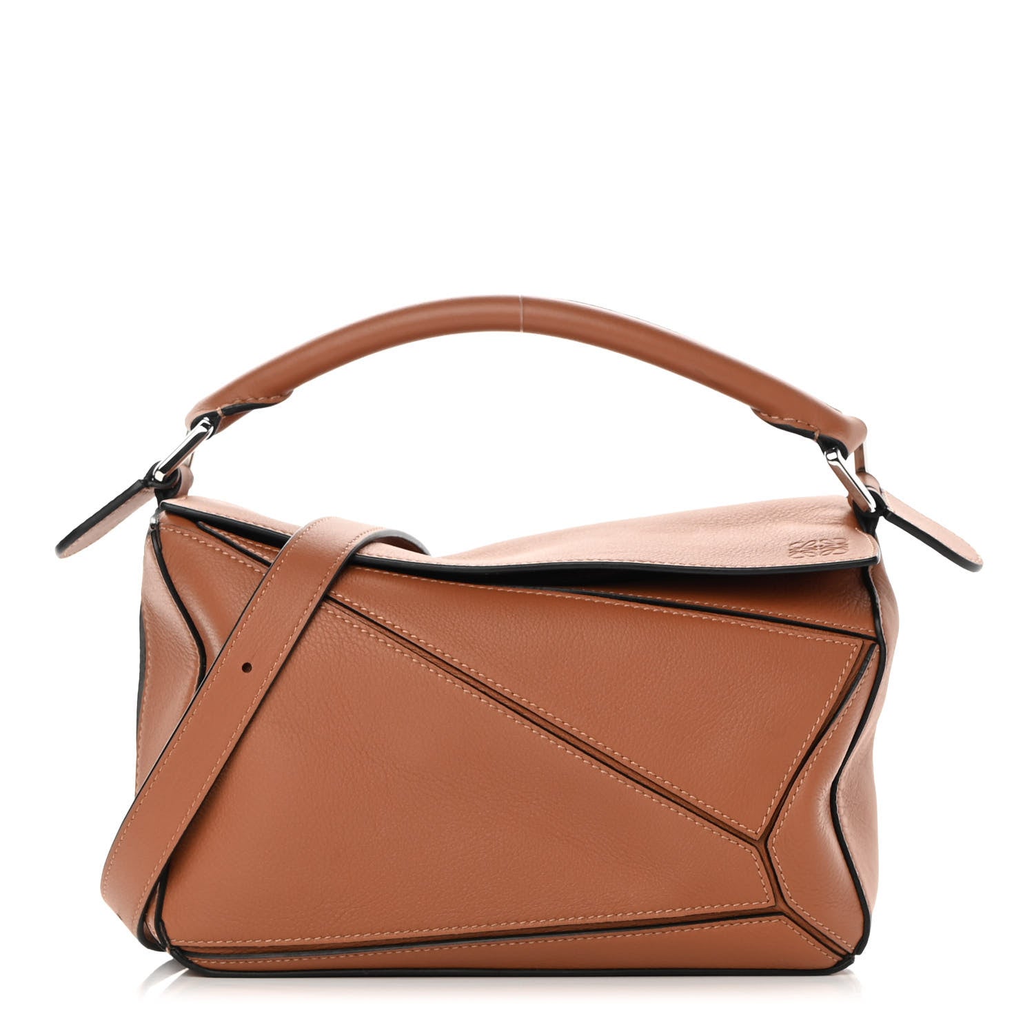 Loewe Calfskin Small Puzzle Bag Tan 1 of 11