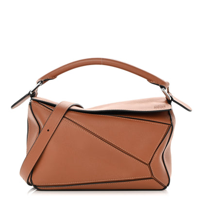 Loewe Calfskin Small Puzzle Bag Tan 1 of 11