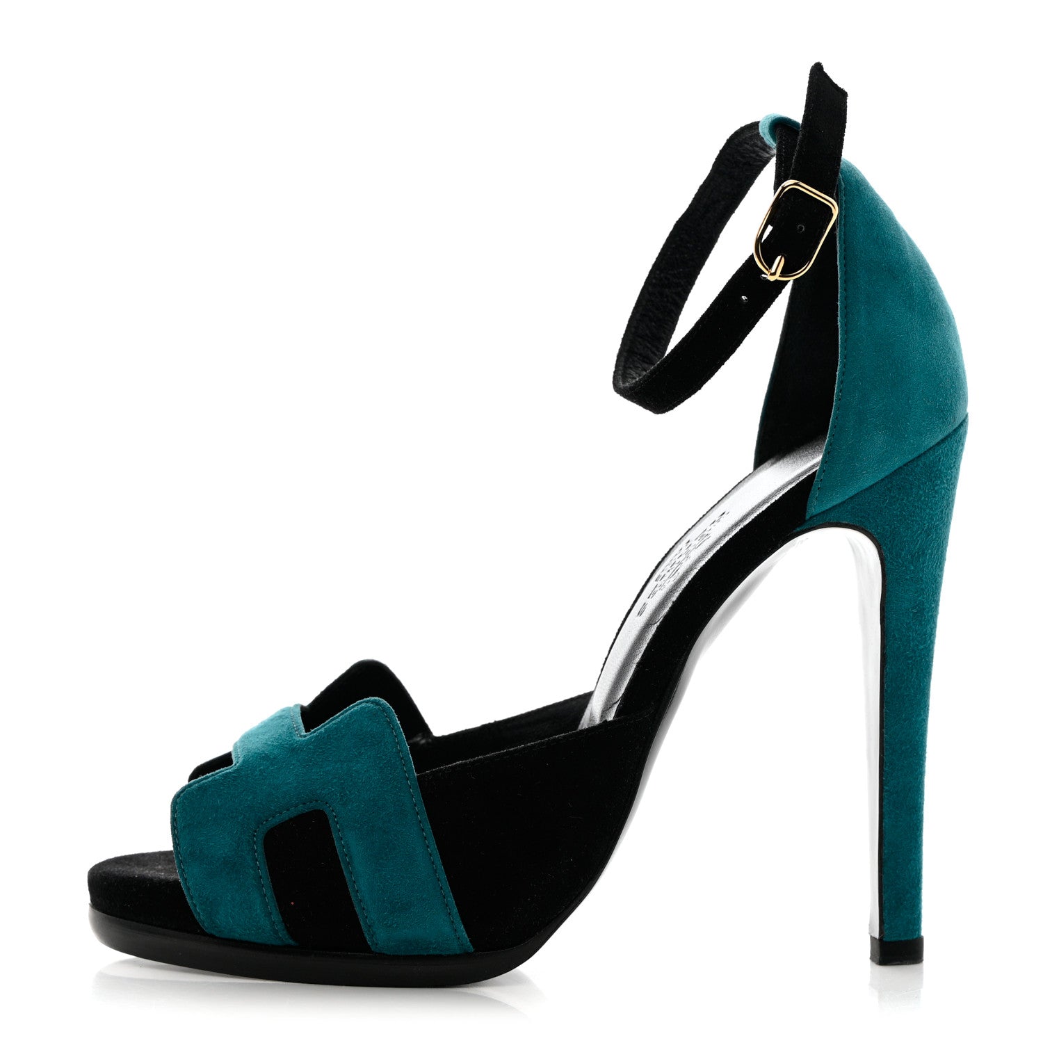 Hermes Suede Goatskin Initiale Sandals 35.5 1 of 12