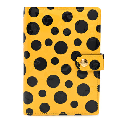 Louis Vuitton Vernis Kusama Infinity Dots Small Ring Agenda Cover Yellow 1 of 7