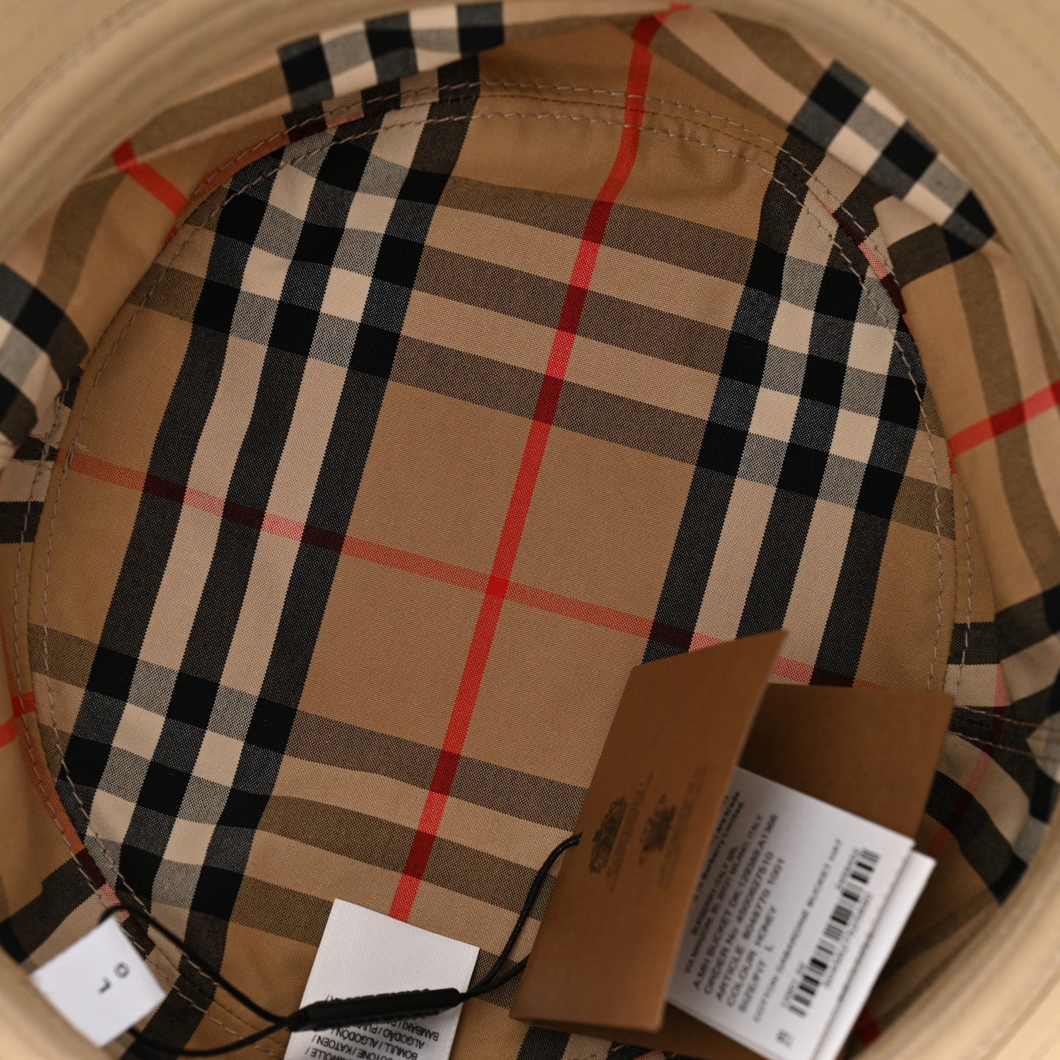 Burberry Cotton Gabardine Bucket Hat L Honey 7 of 8