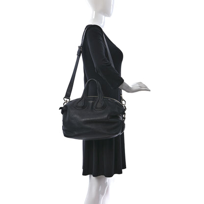 Givenchy Pebbled Calfskin Medium Nightingale Black 2 of 12