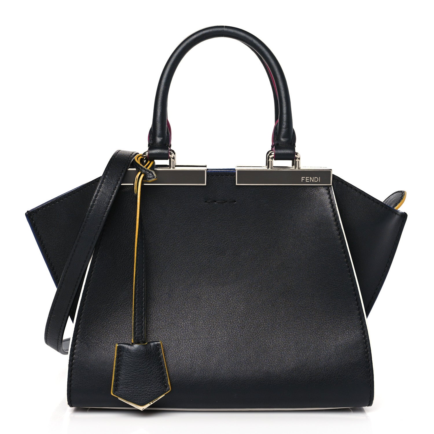 Fendi Vitello Dolce Mini 3Jours Tote Black 1 of 9