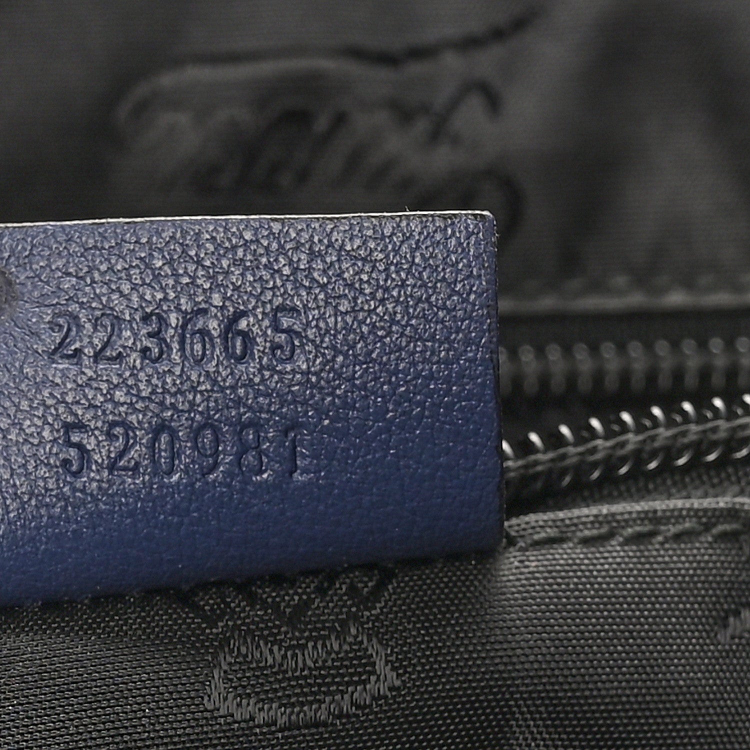 Gucci Guccissima Medium Flap Messenger Bag Blue 7 of 10