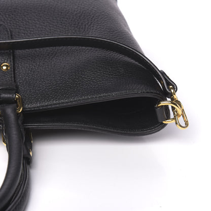 Versace Cervo Embossed Vitello Medusa Tote Black 12 of 15