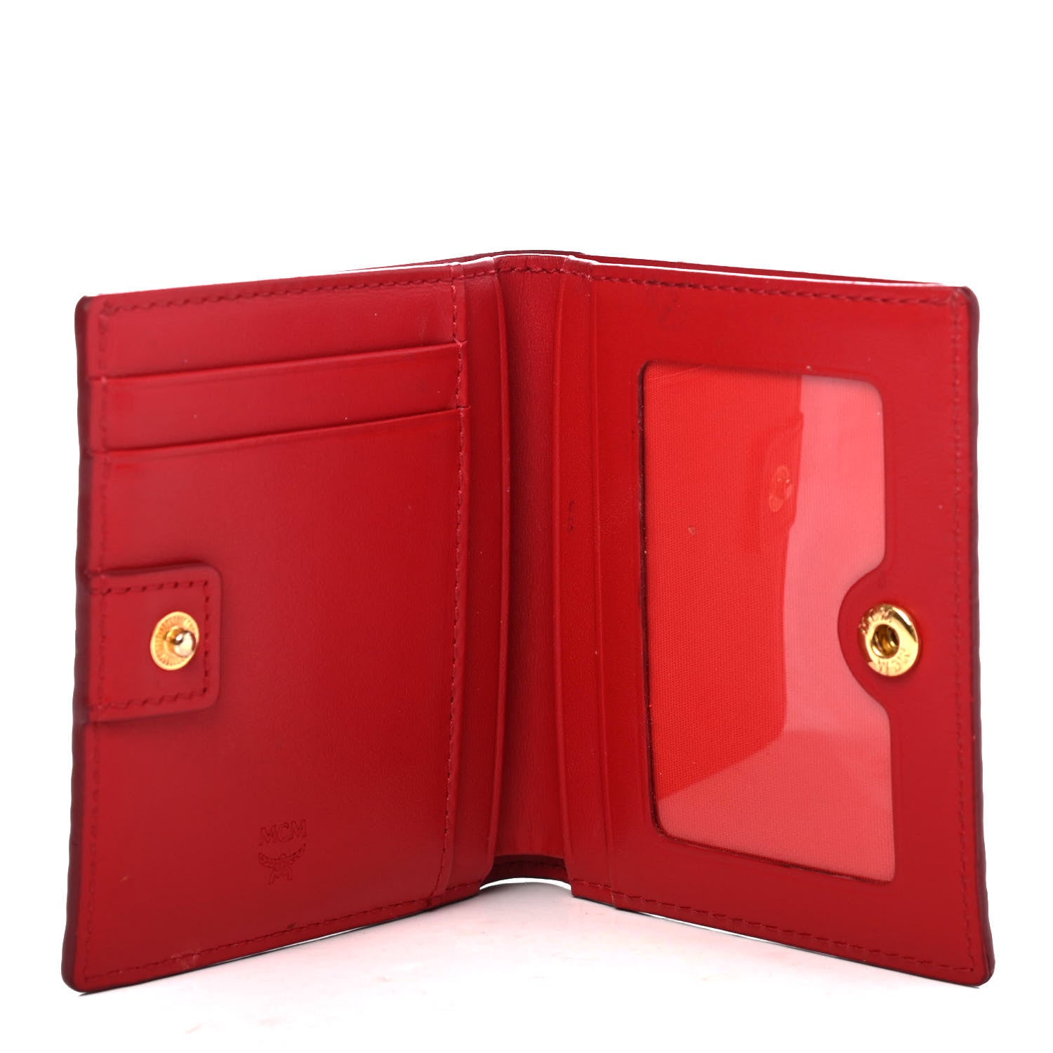 MCM Visetos ID Wallet Red 4 of 4