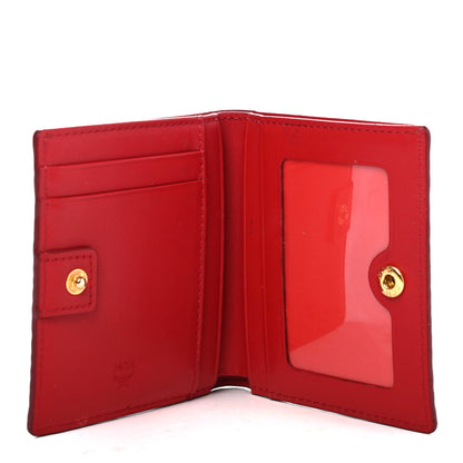 MCM Visetos ID Wallet Red 4 of 4