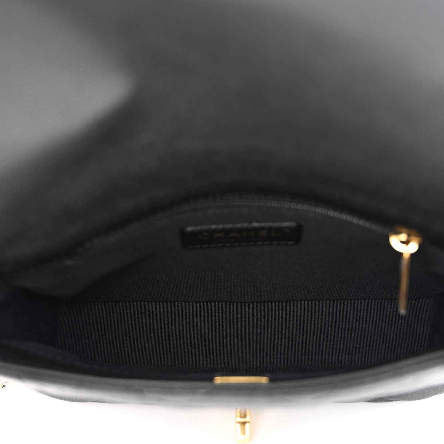 Caviar Quilted Mini CC You Flap Black